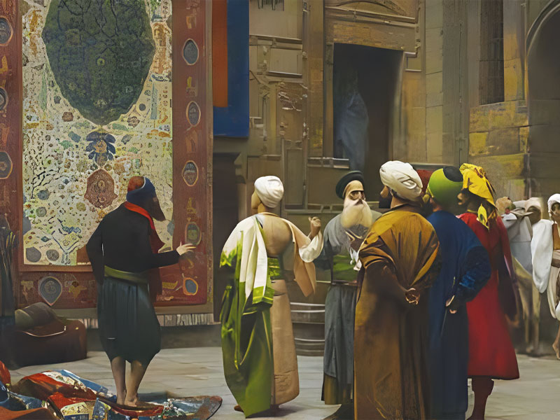 Resumen de un estudio del patrimonio islámico  Significados de adornos y grabados en las alfombras anudadas hechas a mano